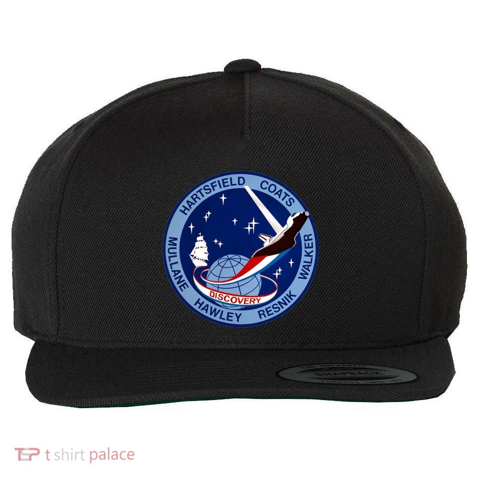 STS-41D Mission Insignia Patch Space Shuttle Challenger Wool Snapback Cap