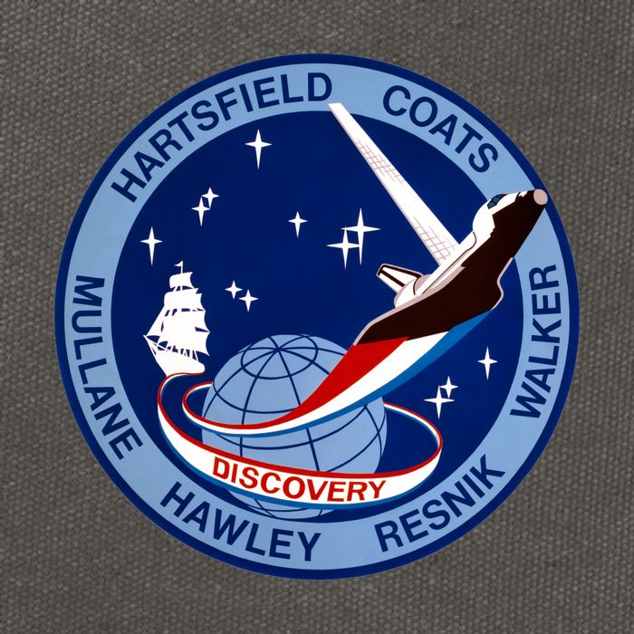 STS-41D Mission Insignia Patch Space Shuttle Challenger Cotton Canvas Backpack