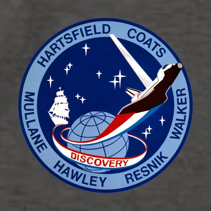 STS-41D Mission Insignia Patch Space Shuttle Challenger Vector Backpack