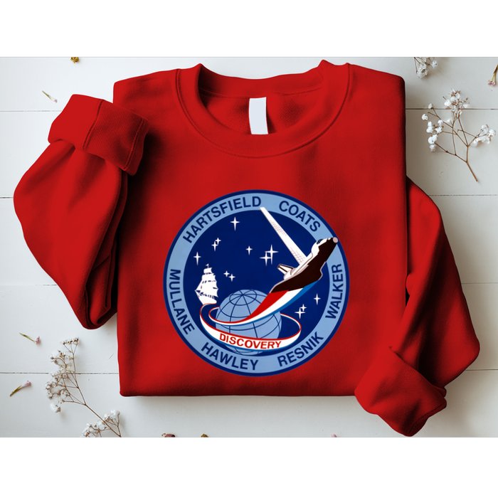 STS-41D Mission Insignia Patch Space Shuttle Challenger Sweatshirt