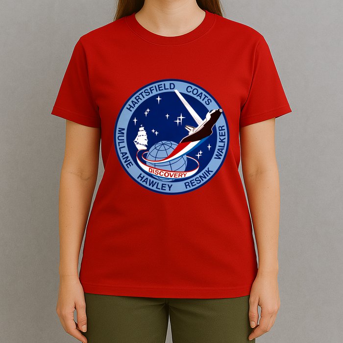 STS-41D Mission Insignia Patch Space Shuttle Challenger T-Shirt