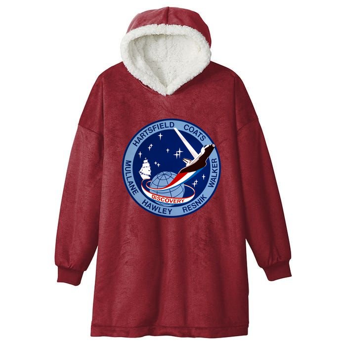 STS-41D Mission Insignia Patch Space Shuttle Challenger Hooded Wearable Blanket