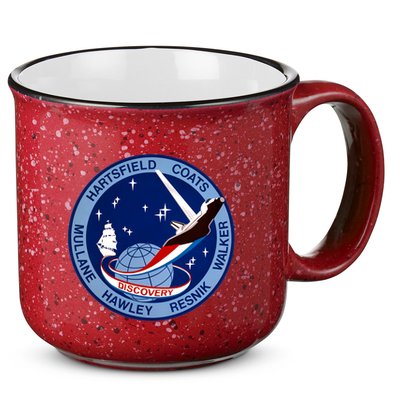 STS-41D Mission Insignia Patch Space Shuttle Challenger 15oz Campfire Ceramic Mug