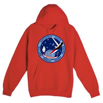 STS-41D Mission Insignia Patch Space Shuttle Challenger Premium Pullover Hoodie