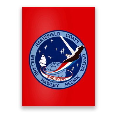 STS-41D Mission Insignia Patch Space Shuttle Challenger Poster