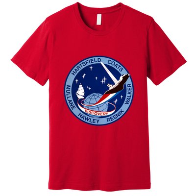 STS-41D Mission Insignia Patch Space Shuttle Challenger Premium T-Shirt