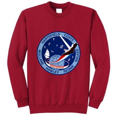 STS-41D Mission Insignia Patch Space Shuttle Challenger Tall Sweatshirt
