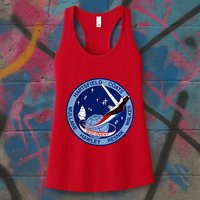 STS-41D Mission Insignia Patch Space Shuttle Challenger Womens Tank Top
