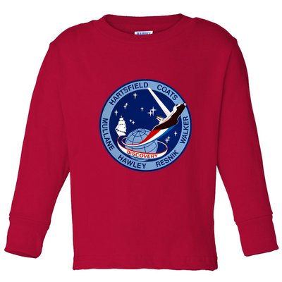 STS-41D Mission Insignia Patch Space Shuttle Challenger Toddler Long Sleeve Shirt