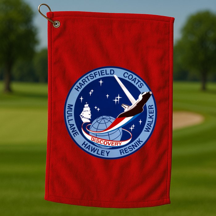 STS-41D Mission Insignia Patch Space Shuttle Challenger Golf Towel
