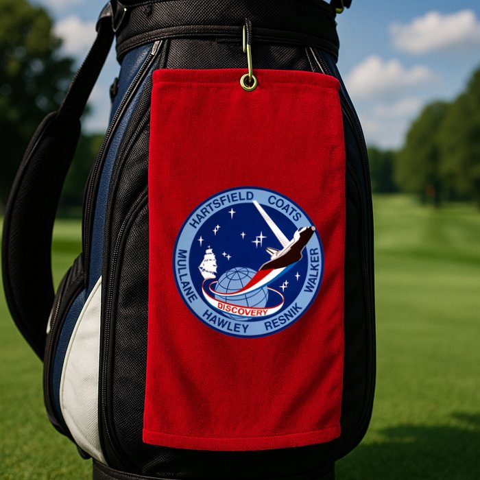 STS-41D Mission Insignia Patch Space Shuttle Challenger Golf Towel