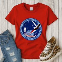 STS-41D Mission Insignia Patch Space Shuttle Challenger Womens T-Shirt