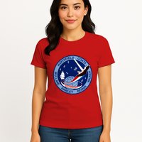 STS-41D Mission Insignia Patch Space Shuttle Challenger Womens T-Shirt