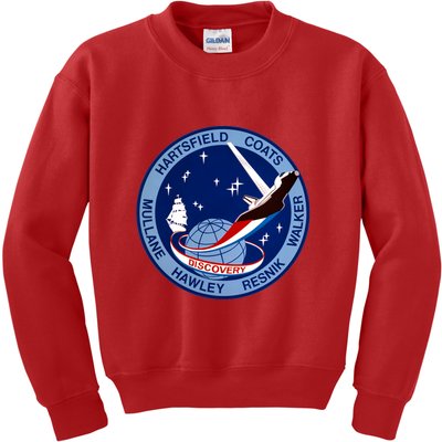 STS-41D Mission Insignia Patch Space Shuttle Challenger Kids Sweatshirt