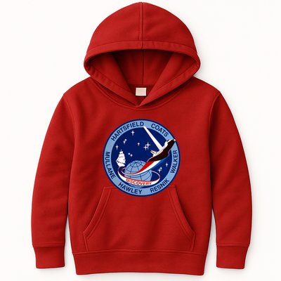 STS-41D Mission Insignia Patch Space Shuttle Challenger Kids Hoodie