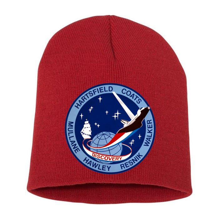 STS-41D Mission Insignia Patch Space Shuttle Challenger Short Acrylic Beanie