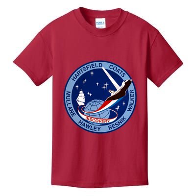 STS-41D Mission Insignia Patch Space Shuttle Challenger Kids T-Shirt