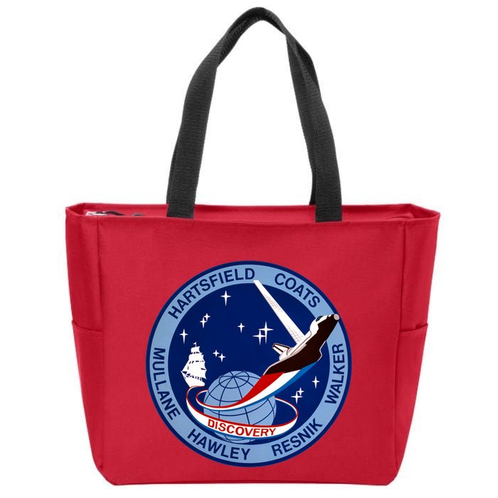 STS-41D Mission Insignia Patch Space Shuttle Challenger Zip Tote Bag