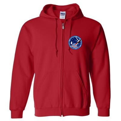STS-41D Mission Insignia Patch Space Shuttle Challenger Full Zip Hoodie