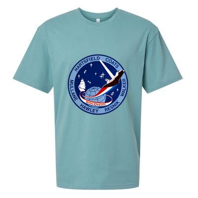 STS-41D Mission Insignia Patch Space Shuttle Challenger Sueded Cloud Jersey T-Shirt