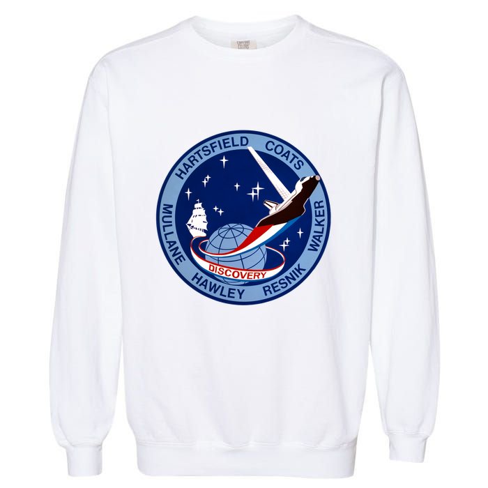 STS-41D Mission Insignia Patch Space Shuttle Challenger Garment-Dyed Sweatshirt