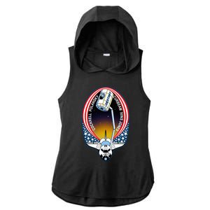 STS-98 Mission Patch Space Shuttle Atlantis Ladies PosiCharge Tri-Blend Wicking Draft Hoodie Tank