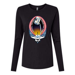 STS-98 Mission Patch Space Shuttle Atlantis Womens Cotton Relaxed Long Sleeve T-Shirt