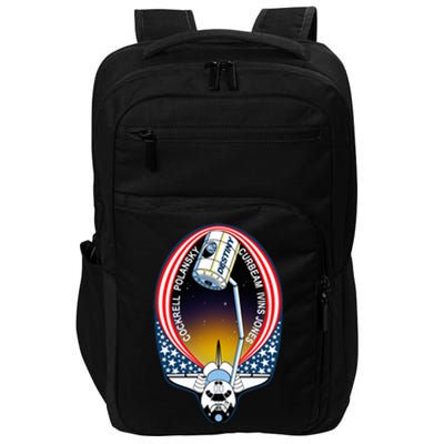 STS-98 Mission Patch Space Shuttle Atlantis Impact Tech Backpack