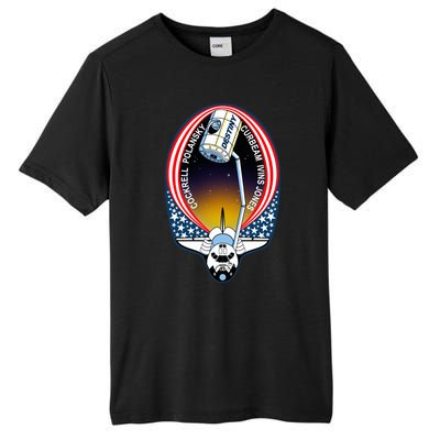 STS-98 Mission Patch Space Shuttle Atlantis Tall Fusion ChromaSoft Performance T-Shirt