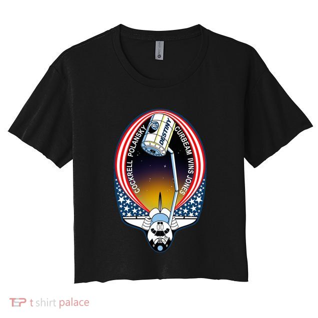 STS-98 Mission Patch Space Shuttle Atlantis Crop Top