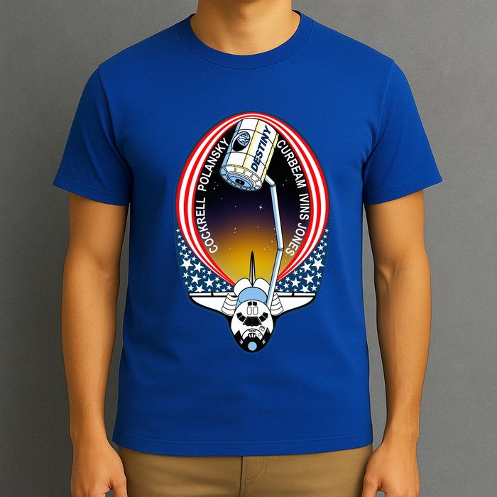 STS-98 Mission Patch Space Shuttle Atlantis T-Shirt