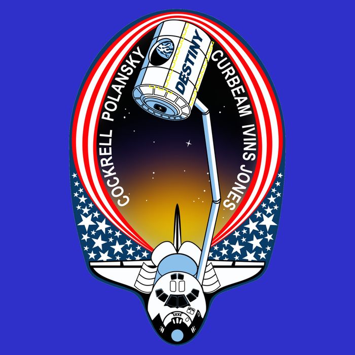 STS-98 Mission Patch Space Shuttle Atlantis T-Shirt