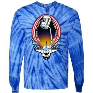 STS-98 Mission Patch Space Shuttle Atlantis Tie-Dye Long Sleeve Shirt