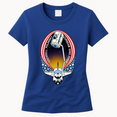 STS-98 Mission Patch Space Shuttle Atlantis Womens T-Shirt