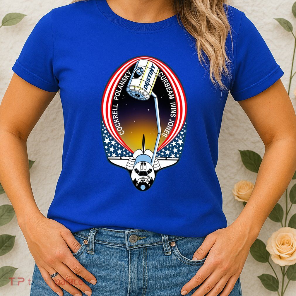 STS-98 Mission Patch Space Shuttle Atlantis Womens T-Shirt