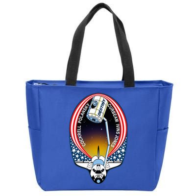 STS-98 Mission Patch Space Shuttle Atlantis Zip Tote Bag