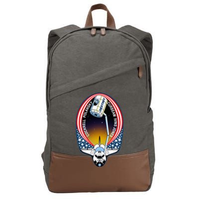 STS-98 Mission Patch Space Shuttle Atlantis Cotton Canvas Backpack