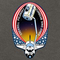 STS-98 Mission Patch Space Shuttle Atlantis Cotton Canvas Backpack