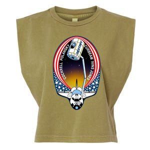 STS-98 Mission Patch Space Shuttle Atlantis Garment-Dyed Women's Muscle Tee