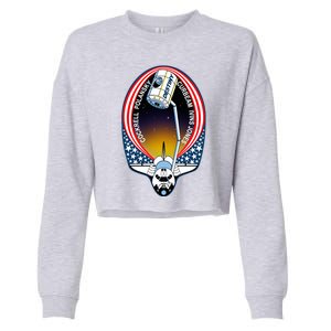 STS-98 Mission Patch Space Shuttle Atlantis Cropped Pullover Crew