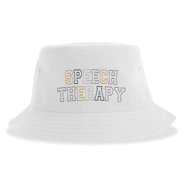 Speech Therapy Speech Language Pathologist Therapist Sustainable Bucket Hat