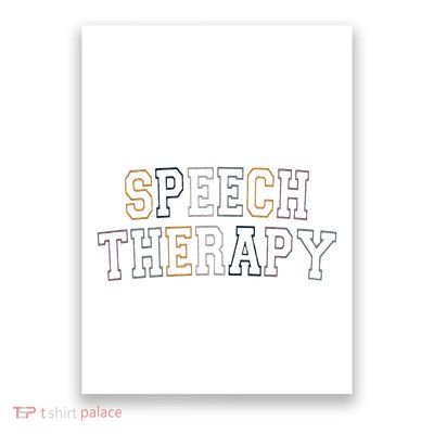 Speech Therapy Speech Language Pathologist Therapist Poster