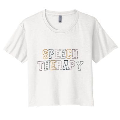 Speech Therapy Speech Language Pathologist Therapist Crop Top