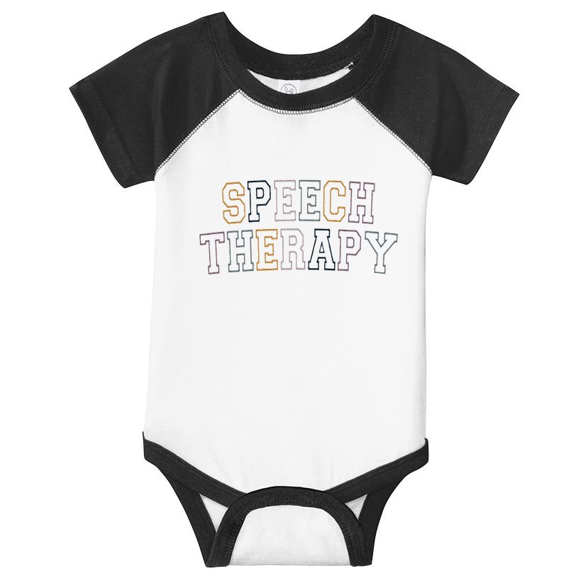 Speech Therapy Speech Language Pathologist Therapist Infant Baby Jersey Bodysuit