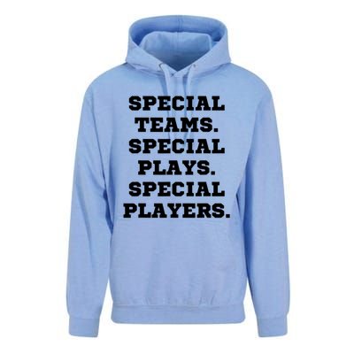 Special Teams Special Plays Special Players Funny Unisex Surf Hoodie