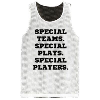 Special Teams Special Plays Special Players Funny Mesh Reversible Basketball Jersey Tank