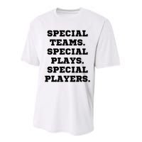 Special Teams Special Plays Special Players Funny Performance Sprint T-Shirt