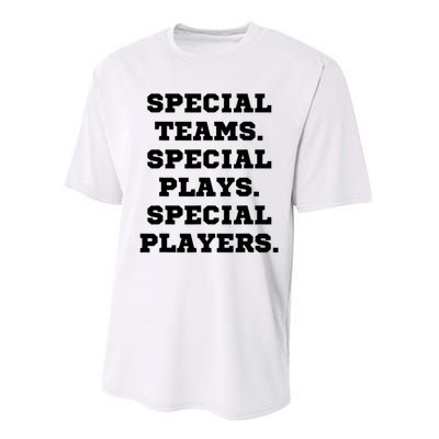 Special Teams Special Plays Special Players Funny Performance Sprint T-Shirt