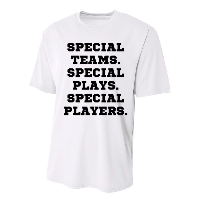 Special Teams Special Plays Special Players Funny Performance Sprint T-Shirt