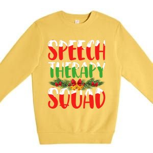 Speech Therapy Squad Slp Speech Pathologists Christmas Gift Premium Crewneck Sweatshirt